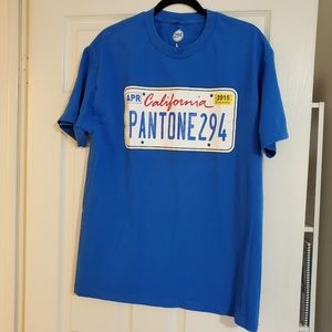Pantone 294 LA Dodgers blue short sleeve graphic tee sz.L baseball MLB